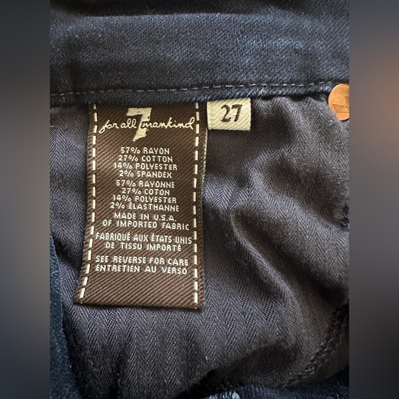 7 For All Mankind Modern Straight Jeans – Size 27 - Picture 3 of 7